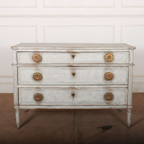 French Painted Oak Commode