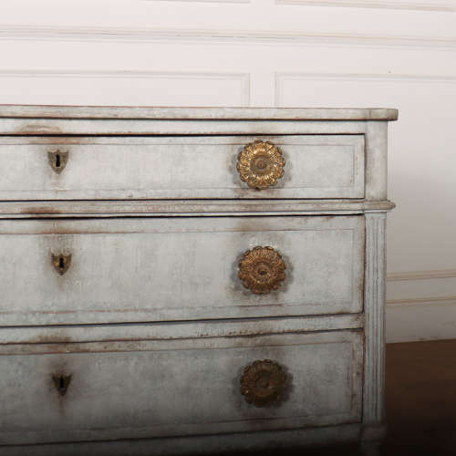 French Painted Oak Commode