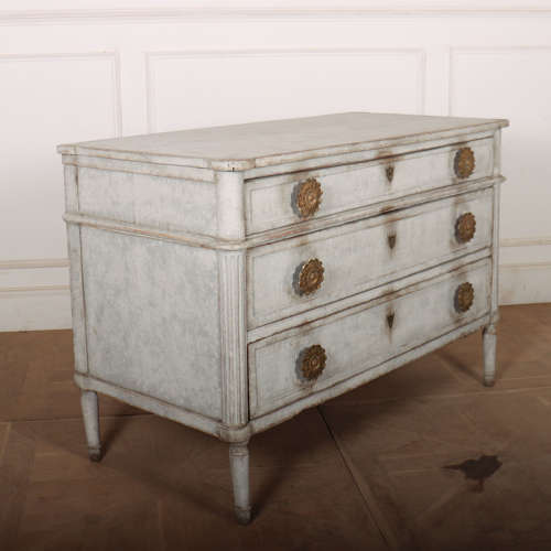 French Painted Oak Commode