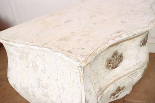 French Painted Two Drawer Commode