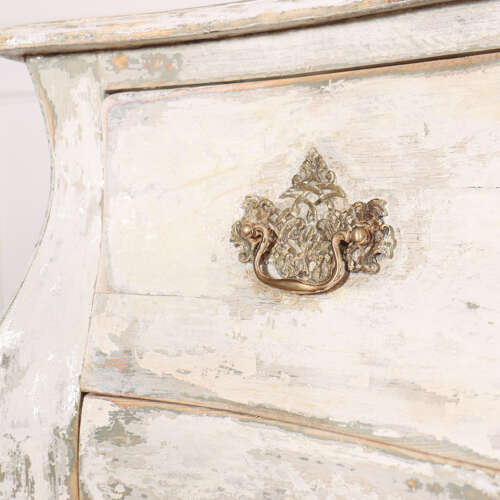 French Painted Two Drawer Commode