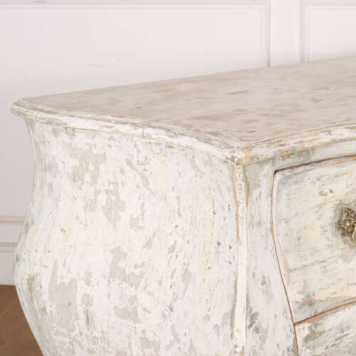 French Painted Two Drawer Commode