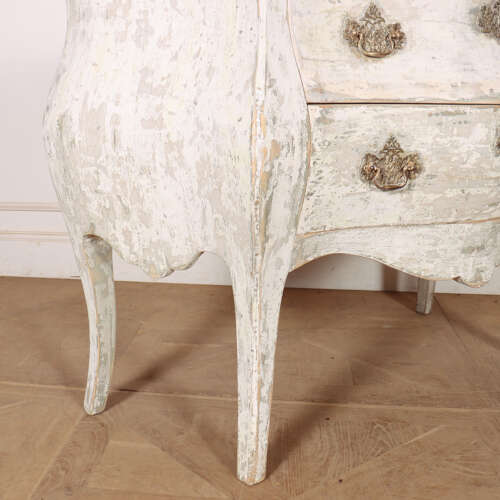 French Painted Two Drawer Commode