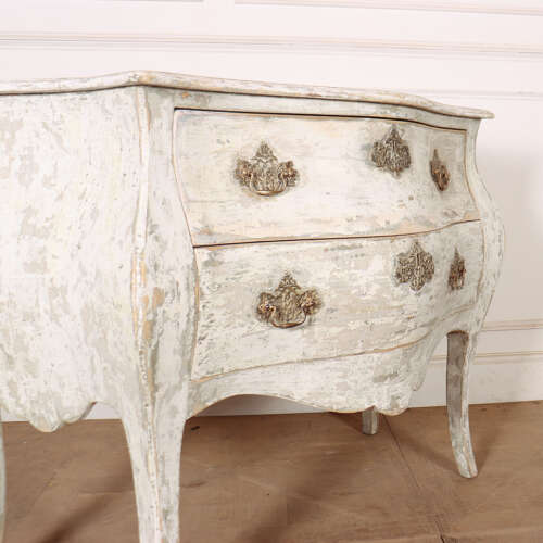 French Painted Two Drawer Commode