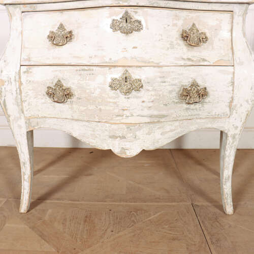 French Painted Two Drawer Commode