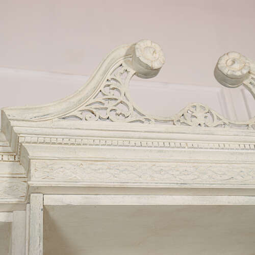 English Breakfront Library Bookcase
