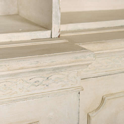 English Breakfront Library Bookcase