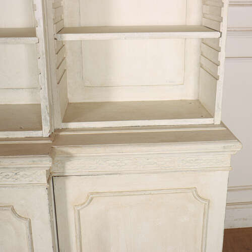 English Breakfront Library Bookcase