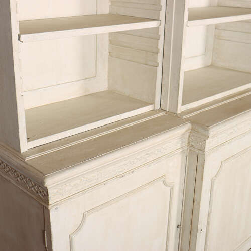 English Breakfront Library Bookcase