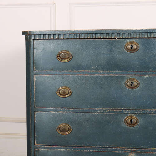 Swedish Painted Oak Commode