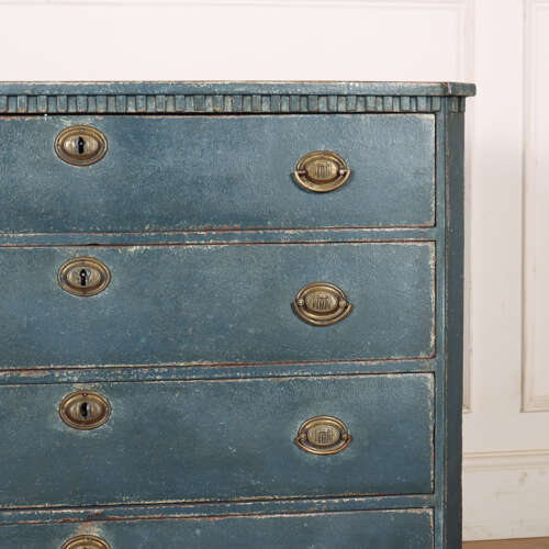 Swedish Painted Oak Commode