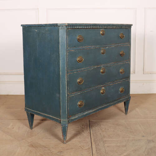 Swedish Painted Oak Commode
