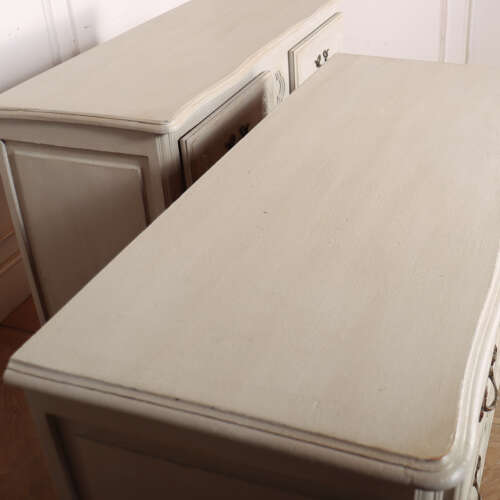 Pair of French Painted Commodes