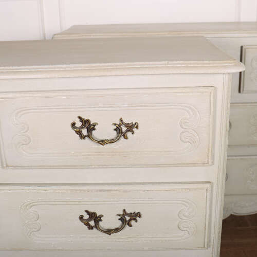Pair of French Painted Commodes