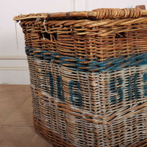 English Wicker Log Basket