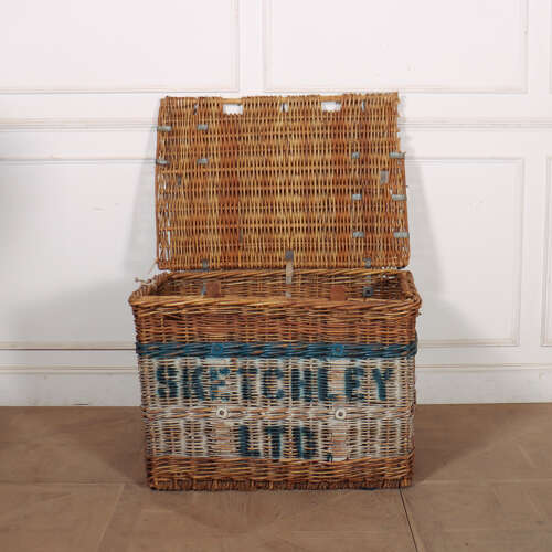 English Wicker Log Basket