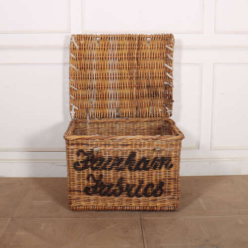 English Wicker Log Basket