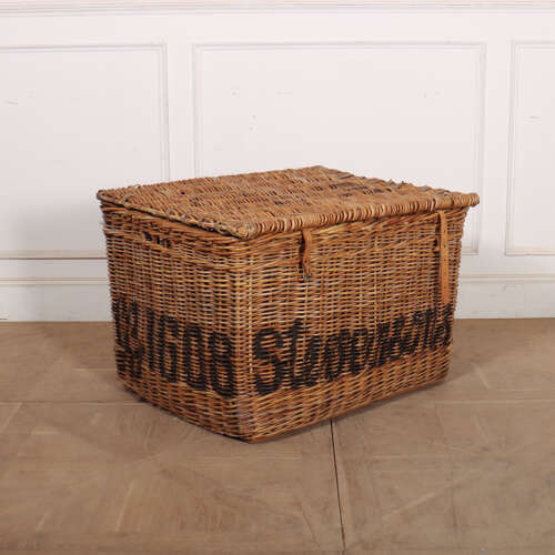 English Wicker Log Basket