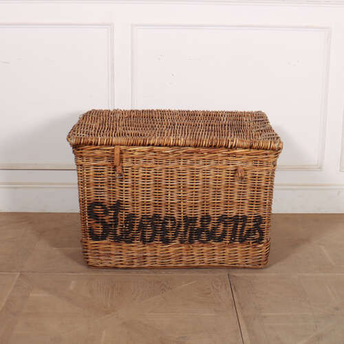 English Wicker Log Basket