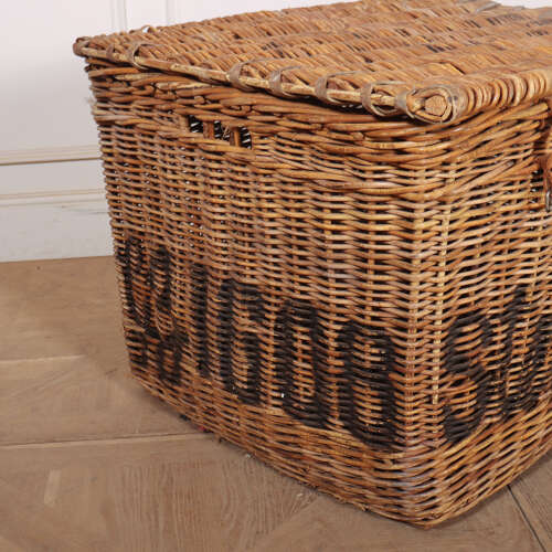 English Wicker Log Basket