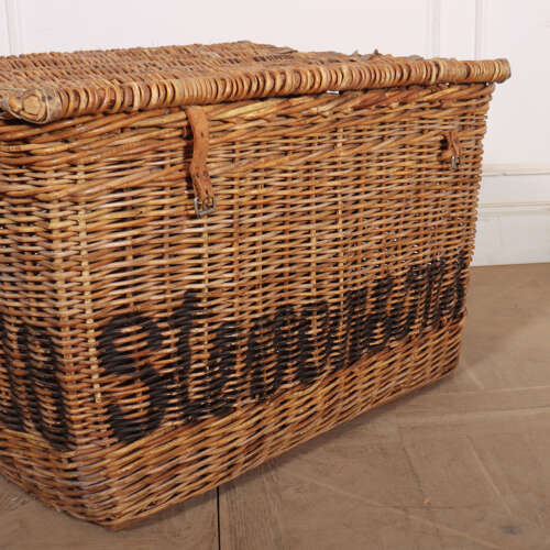 English Wicker Log Basket
