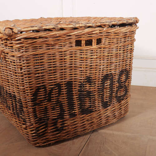 English Wicker Log Basket