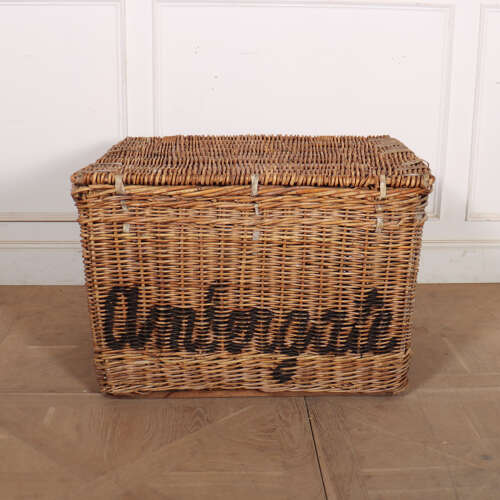English Wicker Log Basket