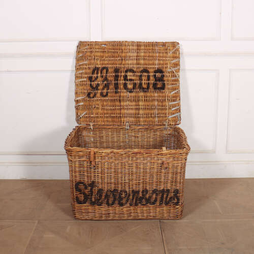 English Wicker Log Basket