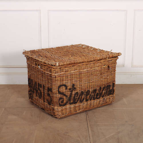 English Wicker Log Basket