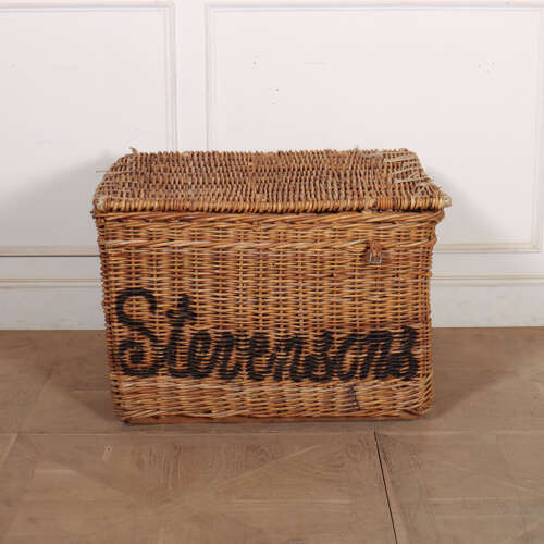 English Wicker Log Basket