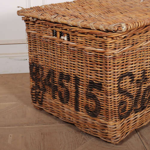 English Wicker Log Basket