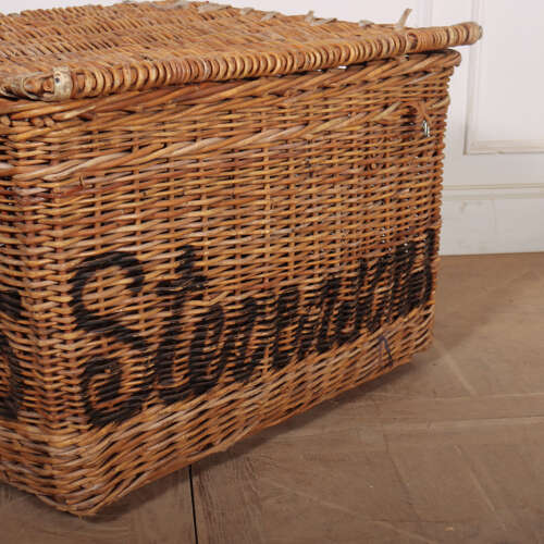 English Wicker Log Basket