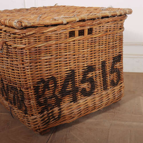 English Wicker Log Basket