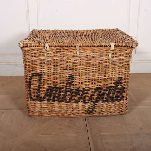 English Wicker Log Basket