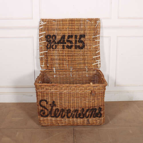 English Wicker Log Basket