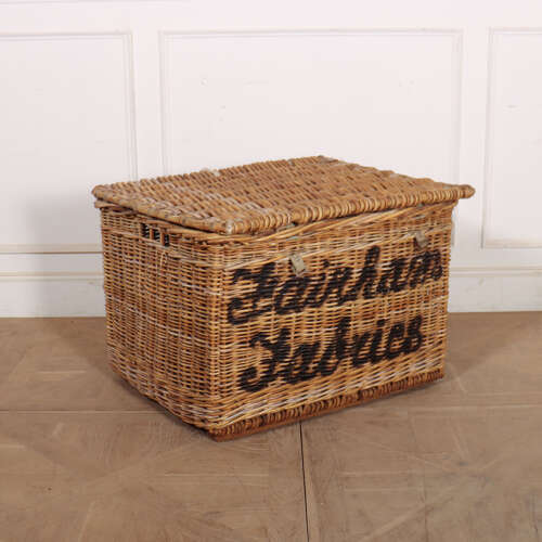 English Wicker Log Basket