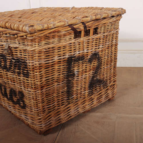 English Wicker Log Basket