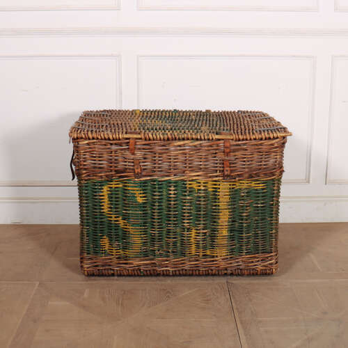 English Wicker Log Basket
