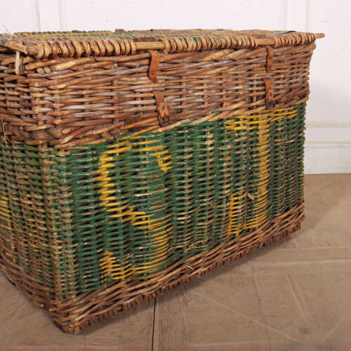 English Wicker Log Basket