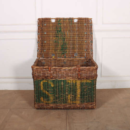 English Wicker Log Basket