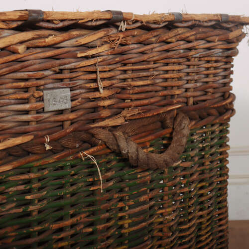 English Wicker Log Basket