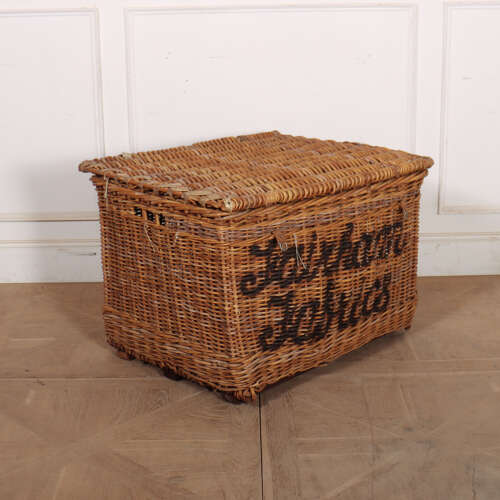 English Wicker Log Basket