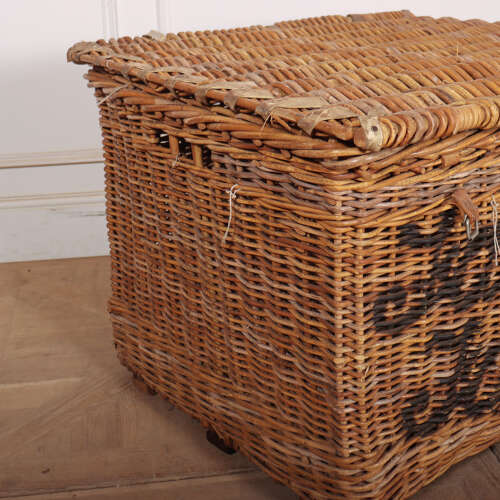 English Wicker Log Basket