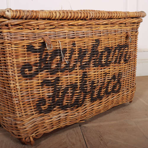 English Wicker Log Basket