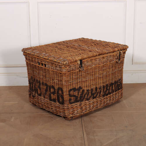 English Wicker Log Basket