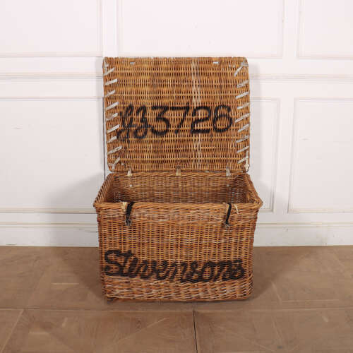 English Wicker Log Basket