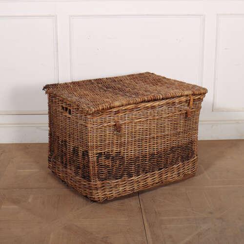 English Wicker Log Basket