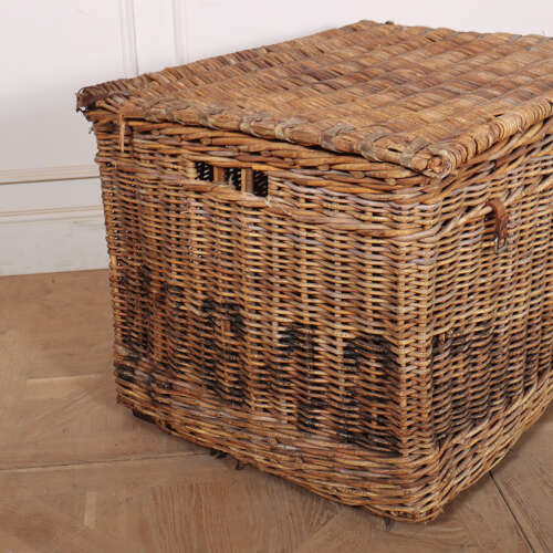English Wicker Log Basket