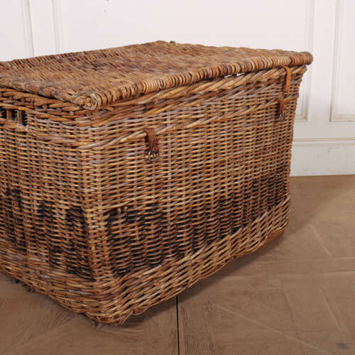 English Wicker Log Basket