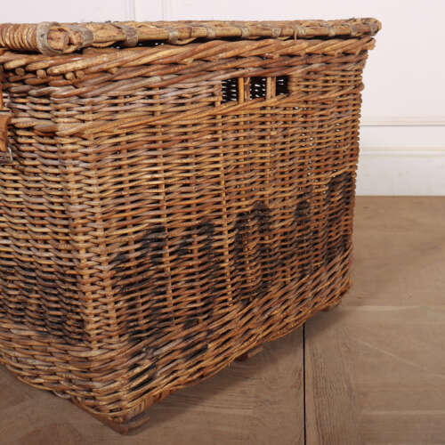 English Wicker Log Basket